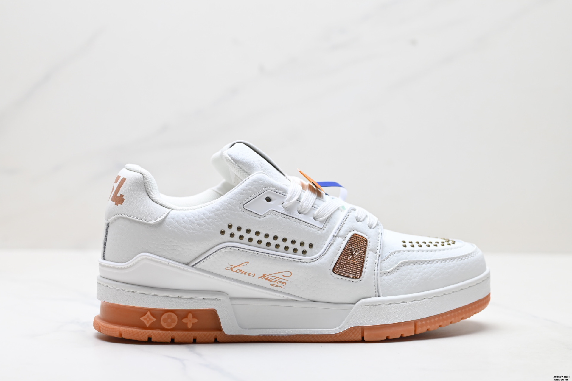 Louis Vuitton Trainer Low Rhinestone Fashion Sneakers