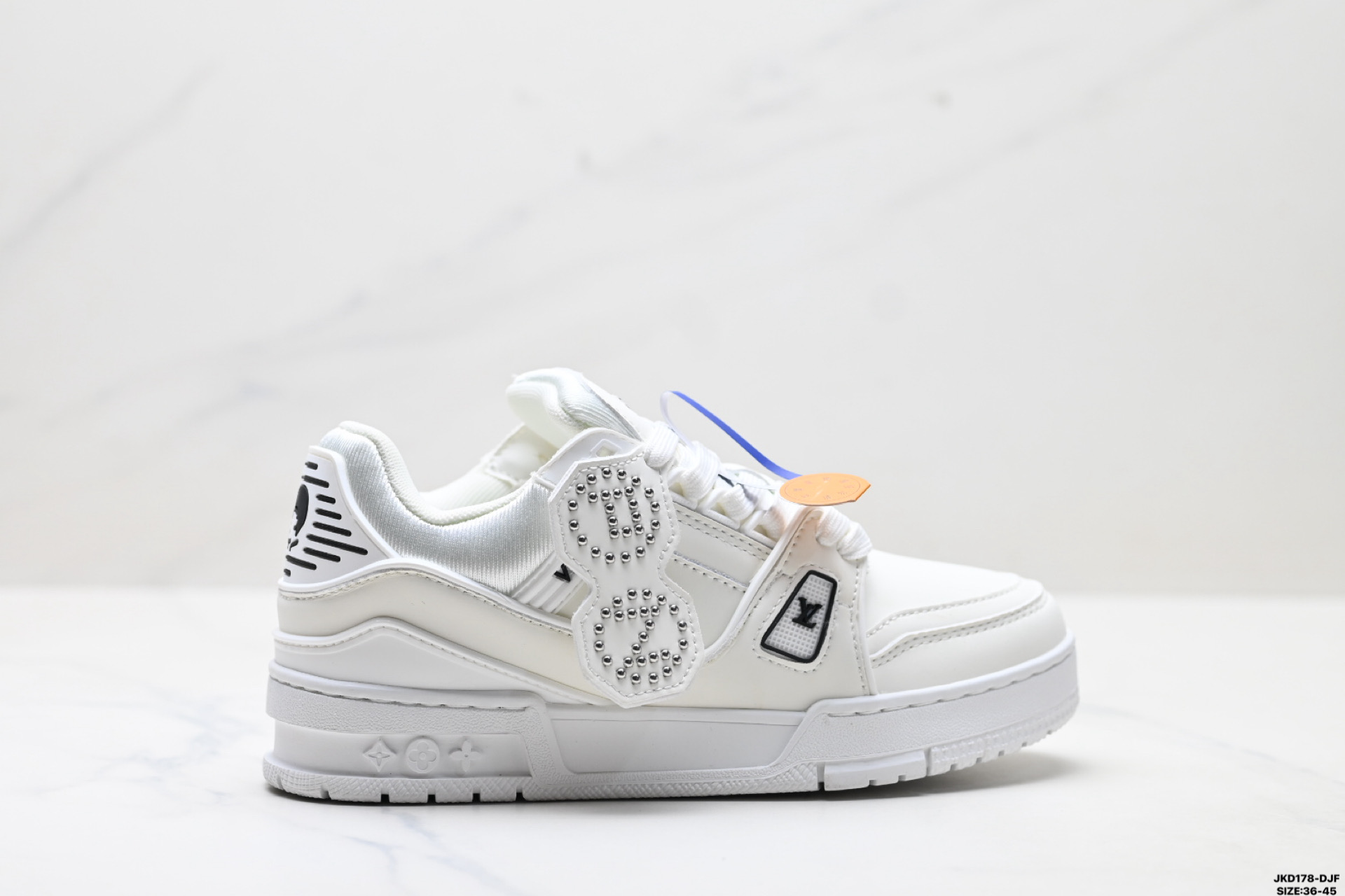 Louis Vuitton Trainer Low Rhinestone Casual Sneakers