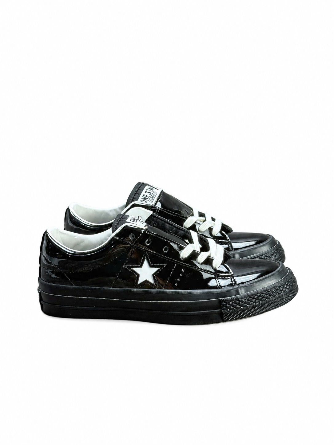 Converse One Star Pro Patent Black &ndash; Classic  Premium Patent Leather Skate Sneakers