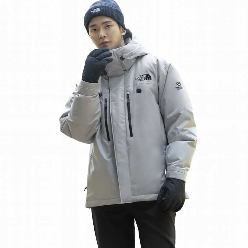 The North Face Snow Peak Double Zipper Integrated Hooded Down Jacket