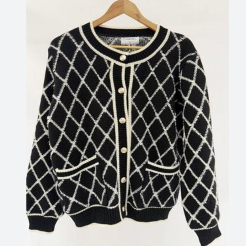 Chanel 25SS Check Wool Coat