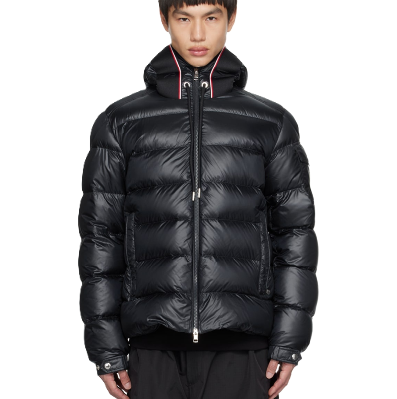 Moncler Navy Quilted Down Jacket