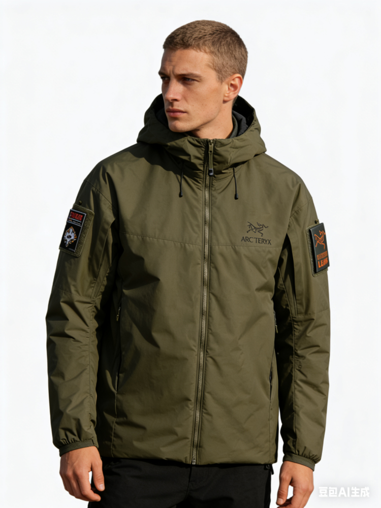 Arcteryx Leaf Cold Gen 2 Windproof Warm Hooded Cotton Jacket ,Professional cold proof, rain proof, outdoor jacket